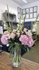 pink sorbet vase